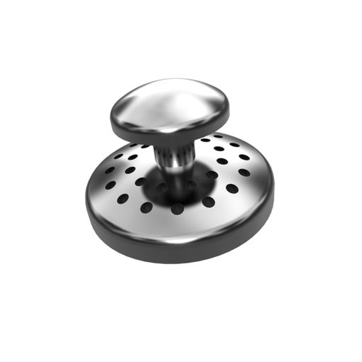 Boutons à coller base ronde perforé